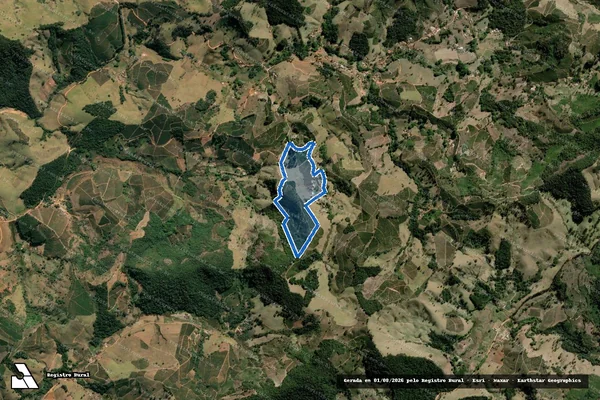 Imagem de satélite de Sítio da Cachoeira - Parte 1 em Conceição das Pedras - MG