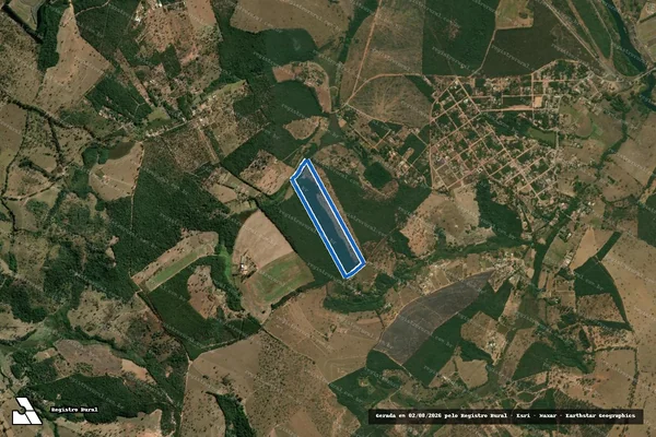 Imagem de satélite de Fazenda Capão - Gleba 02 - PARCELA 01-D em Divinópolis - MG