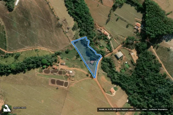 Imagem de satélite de SITIO NOSSA SENHORA APARECIDA - PARCELA 01 em Jacuí - MG