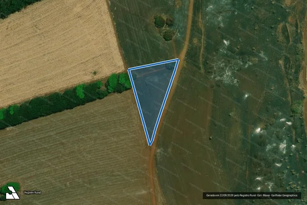 Imagem de satélite de Fazenda Pratinha Gleba D – Matricula 11.877 em Batatais - SP