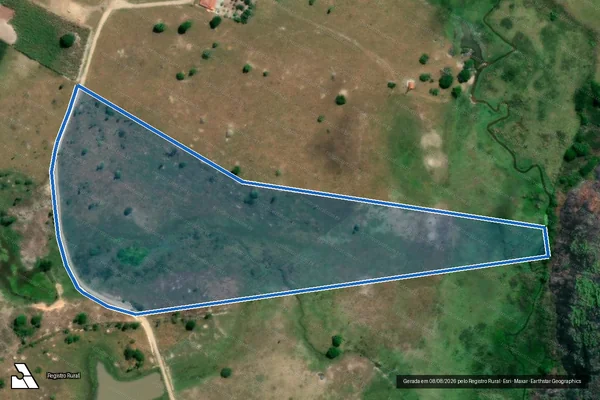 Imagem de satélite de Fazenda Pasto Verde ? Córrego Seco dos Pires - Parte 1 em Crisólita - MG