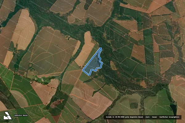 Imagem de satélite de Fazenda Águas Turvas - PARCELA 01 em Tabapuã - SP