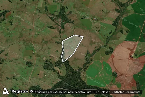 Imagem de satélite de Gleba 02 - Gleba 02 em Bossoroca - RS