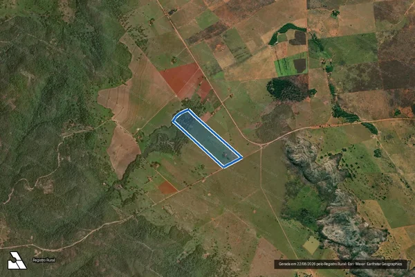 Imagem de satélite de Lote 05 ? Projeto de Assentamento Vale do Bijuí - Lote 05 em Campinaçu - GO