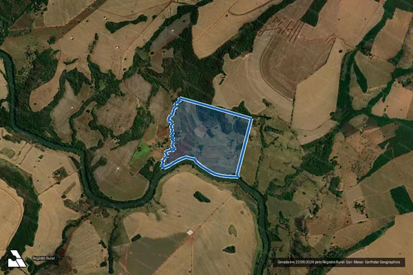 Imagem de satélite de FAZENDA PARAÍSO - Parte 1 em Jataí - GO
