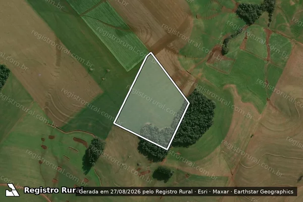 Imagem de satélite de Parte do Lote Rural Número Duzentos e Quarenta e Dois (242) - Única em Campinas do Sul - RS