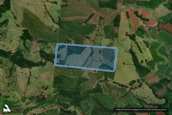 Imagem de satélite de Parte do Imóvel Rio das Cobras - Única em Quedas do Iguaçu - PR