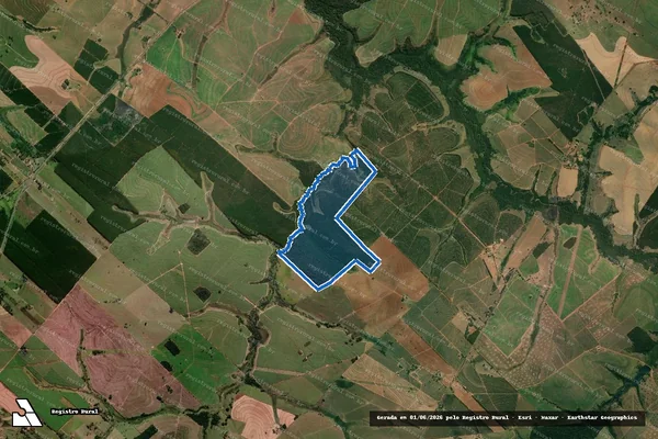 Imagem de satélite de Fazenda Água Fria - Gleba "B" em Getulina - SP