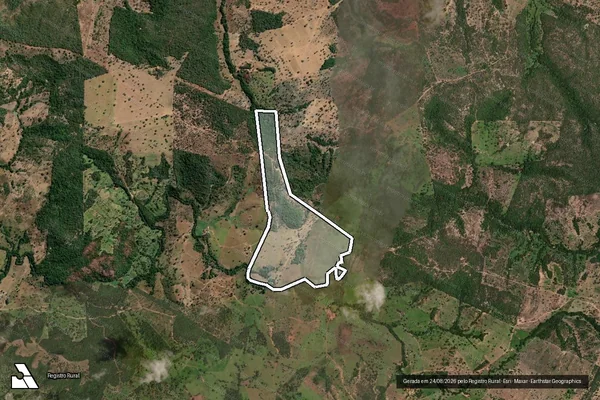 Imagem de satélite de FAZENDA NOSSA SENHORA DE FÁTIMA em Trombas - GO