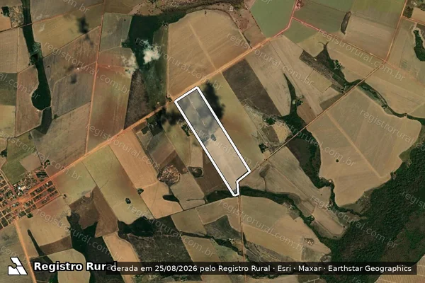 Imagem de satélite de Lote 124 PA Jaraguá - Lote 124 em Água Boa - MT