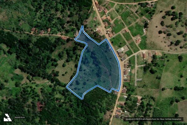Imagem de satélite de SITIO CHA DE SANTA TEREZA - Parte 1 em Solânea - PB