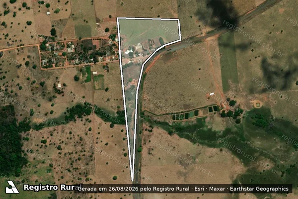 Imagem de satélite de Sitio Flamini - PARTE 02 em Salto do Céu - MT