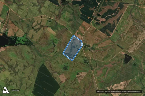 Imagem de satélite de ESTABELECIMENTO SANTA ANGELA III - 001 em Rosário do Sul - RS
