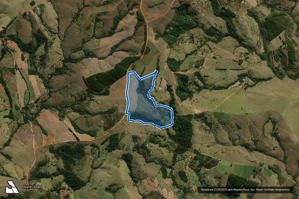 Imagem de satélite de FAZENDA CRAVO - GLEBA 02 em Medeiros - MG
