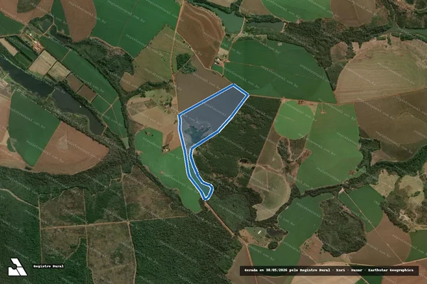 Imagem de satélite de Fazenda Rbeirão do Faxinal - 02 em Paranapanema - SP
