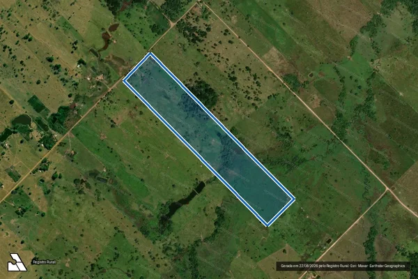 Imagem de satélite de LOTE 34/B GLEBA 04 P.A D?JARU UARU - LOTE 34B em Jaru - RO