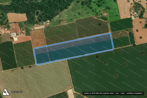 Imagem de satélite de Fazenda Santo Antônio - GLEBA-10 em Patrocínio - MG