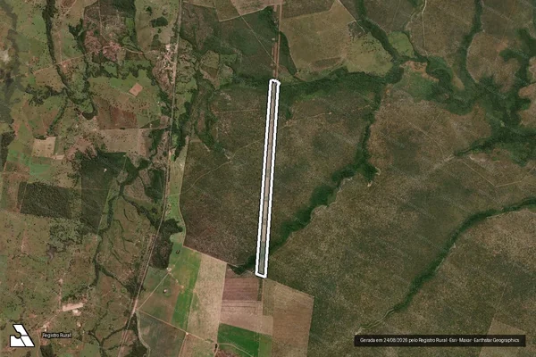 Imagem de satélite de Loteamento Tiririca, Lotes 28, 29, 30, 31, 33 e 59, Fazenda Tiririca - Área Desmembrada 01 em Brasilândia do Tocantins - TO