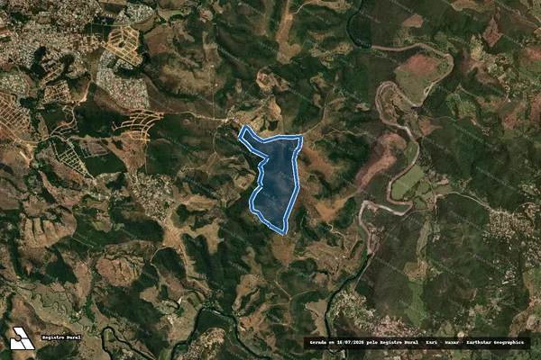 Imagem de satélite de FAZENDA SÃO SEBASTIÃO - Parte 1 em Lagoa Santa - MG
