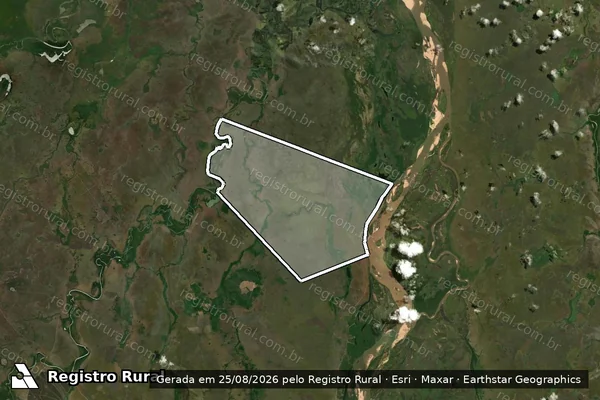 Imagem de satélite de Gleba Brasília - Parte 1 em Luciara - MT