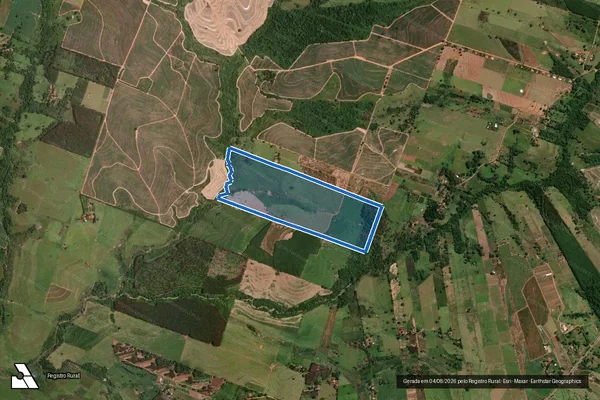 Imagem de satélite de Sitio Santo Antônio - Parcela 1 em Osvaldo Cruz - SP