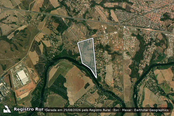 Imagem de satélite de SÍTIO SÃO SEBASTIÃO - Parte 1 em Piracicaba - SP