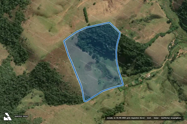 Imagem de satélite de SITIO D´ALILO - Parte 1 em Pequeri - MG
