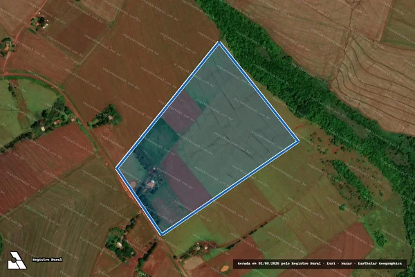 Imagem de satélite de Projeto de Assentamento Itamarati I ? FETAGRI - Lote 389 em Ponta Porã - MS