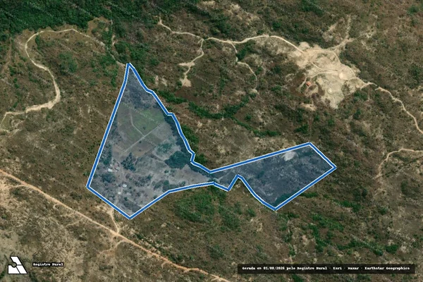Imagem de satélite de FAZENDA LAMBARI E MONTEIROS  LUGAR LARGUINHA - Parcela 1 em Monte Carmelo - MG
