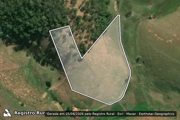 Imagem de satélite de Sítio Boa Vista - Parcela 1 em São Fidélis - RJ