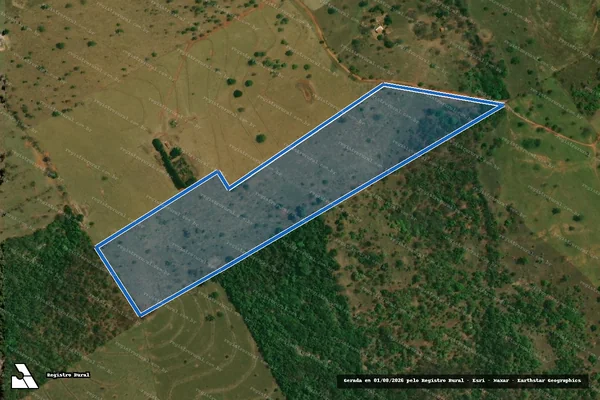 Imagem de satélite de PROJETO DE ASSENTAMENTO SÃO THOMÉ ? LOTE 101-A - Parte 1 em Santa Rita do Pardo - MS