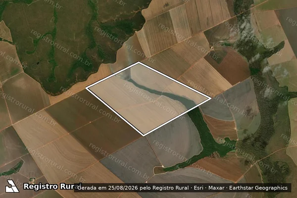 Imagem de satélite de FAZENDA OLHO D`ÁGUA - Parte 1 em Santo Antônio do Leste - MT