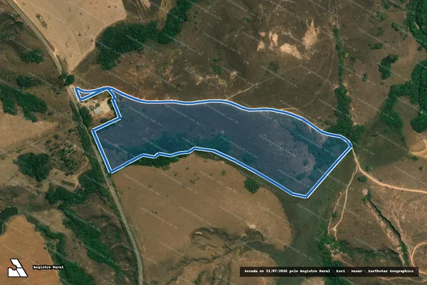 Imagem de satélite de Fazenda Passa Tempo, nos Pastos Campo das Almas, Serrote, Veadinho, Pindaiaba, Passa Tempo, Jaraguá, Cascalho e Olaria - Parte 3 em Conceição da Barra de Minas - MG