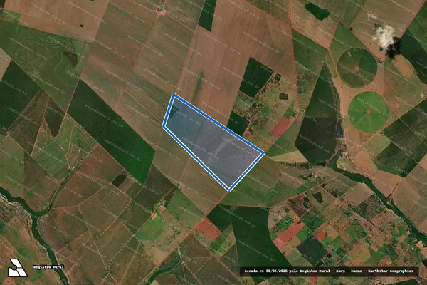 Imagem de satélite de FAZENDA SANTA AMÉLIA II - Área Remanescente em Anaurilândia - MS