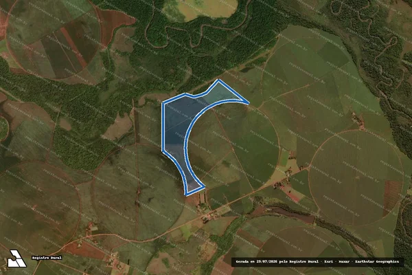Imagem de satélite de Projeto de Assentamento Itamarati I ? MST - ÁREA COLETIVA MST - GRUPO 02 em Ponta Porã - MS