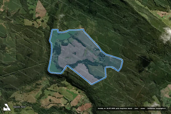 Imagem de satélite de FAZENDA COFAN em Ortigueira - PR