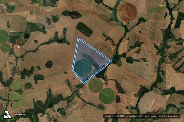 Imagem de satélite de Fazenda Samambaia - Parcela 1 em Palmeiras de Goiás - GO