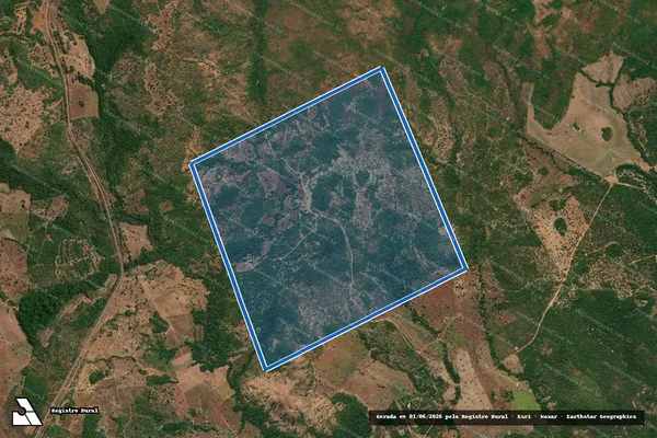 Imagem de satélite de Lote nº 02 da Fazenda Barreiro ou Vidros - 001 em Brejinho de Nazaré - TO