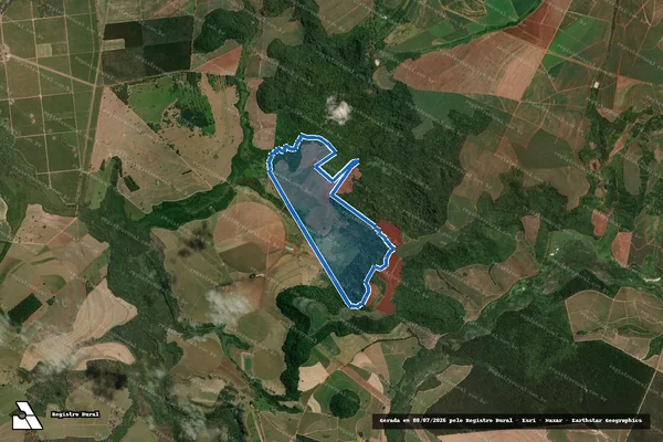 Imagem de satélite de Sítio Santa Maria – Lote 01 em São Carlos - SP
