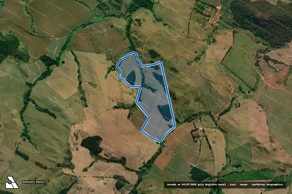 Imagem de satélite de Fazenda Quilombo - Parte 1 em Passos - MG