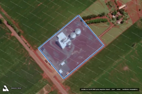 Imagem de satélite de Estância Manalum - Parte 1 em Dourados - MS