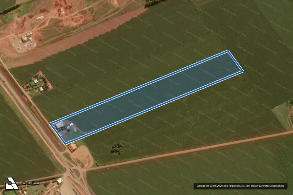 Imagem de satélite de Lote 002 – Projeto de Assentamento Campanário / 02 em São Gabriel do Oeste - MS