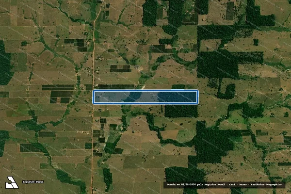 Imagem de satélite de SITIO NOSSA SENHORA APARECIDA - Parte 1 em São Miguel do Guaporé - RO