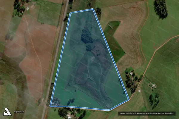 Imagem de satélite de P.A. COQUEIRO - Lote 35 em Sant'Ana do Livramento - RS