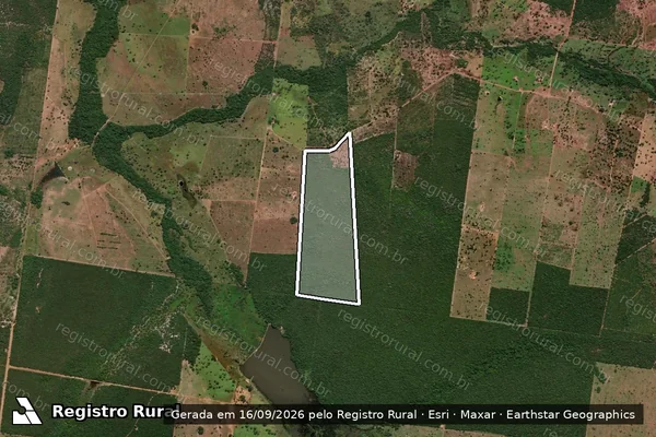 Imagem de satélite de Lote 02 – Projeto de Assentamento Cantoneiras / Lote 02 Gleba B – P.A. Cantoneiras