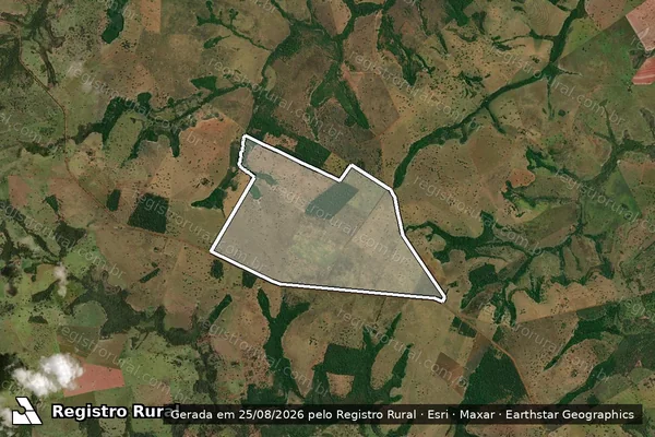 Imagem de satélite de FAZENDA SANTANA ? Gleba A - Parte 1 em Paranaíba - MS