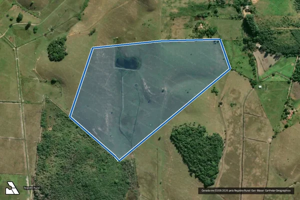 Imagem de satélite de Fazenda Bela Vista / Parte 1 em Casimiro de Abreu - RJ