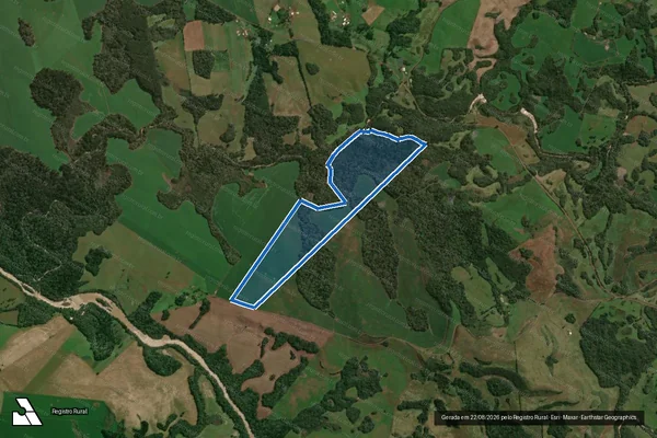 Imagem de satélite de Forquilha - Parte 1 em Lagoa Vermelha - RS