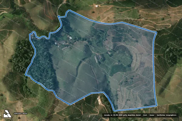 Imagem de satélite de RANCHO SAUÁ - TOTAL em Ibitirama - ES