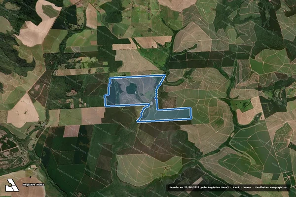 Imagem de satélite de Fazenda Lupa em Lençóis Paulista - SP